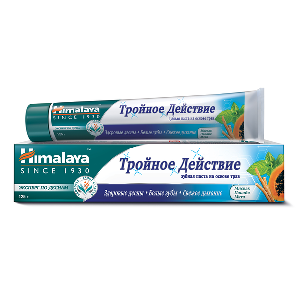 Зубная паста Himalaya Herbals Тройное действие 125 г