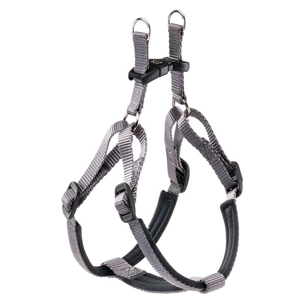 Шлейка для собак на мягкой подкладке Daytona Small, обхват шеи 42-48 см, обхват груди 43-52 см, темно-серый
