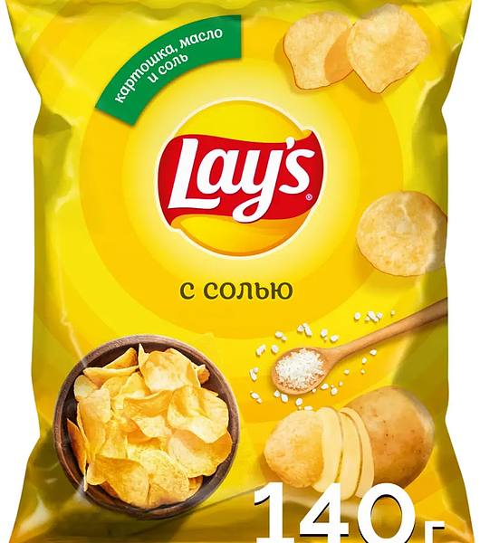Чипсы картофельные Lay's с солью 140 г