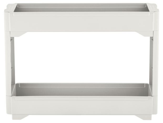 

Этажерка Keeplex Regular двухсекционная узкая на колесиках, 53,7х13,3х45 см