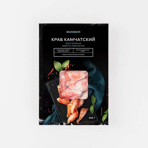 Краб коленце варено-мороженое, 250 г(Продукт замороженный)