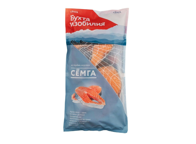 

Семга Бухта изобилия стейк замороженный 700 г