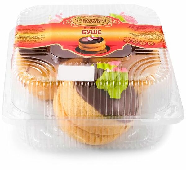Пирожное Золотой колос Буше, 3 шт., 210 г