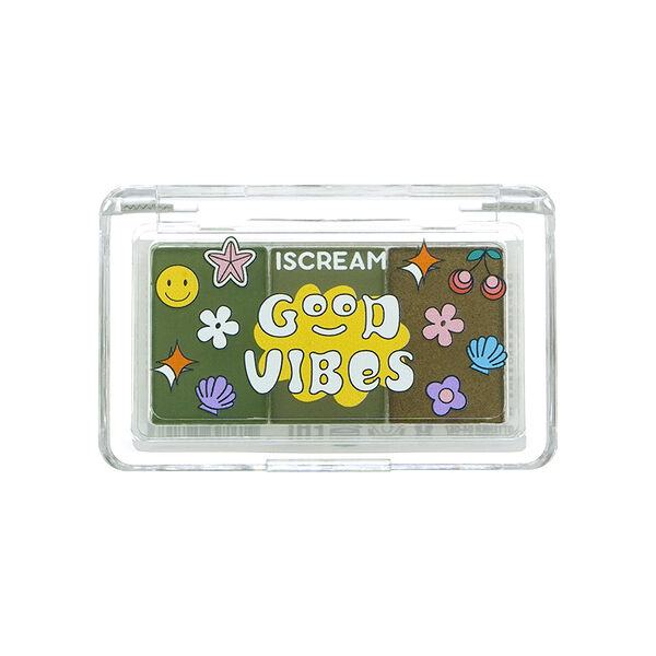 Тени для век из палетки Iscream GOOD VIBES 2 0,5 г х 3 шт