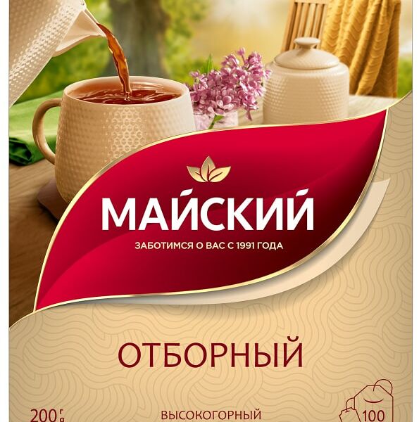 Чай черный Майский Отборный Цейлонский 100*2г