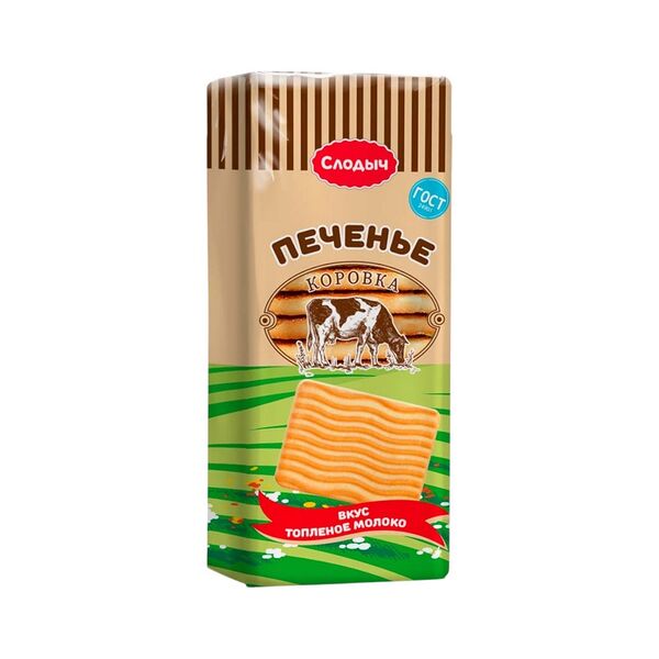 Печенье Слодыч Коровка вкус топленое молоко 380г