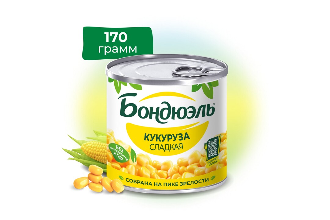 

Кукуруза Бондюэль сладкая 170 г