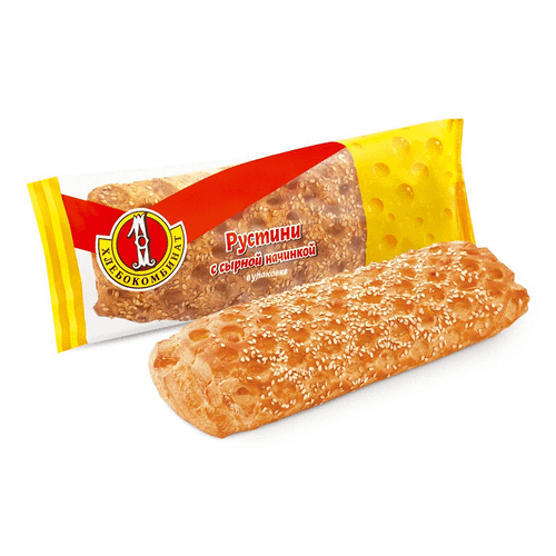 Слойка Первый Хлебокомбинат Рустини с сырной начинкой 120 г