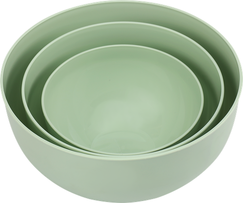 Набор Hanplast салатницы с крышкой: 1.2 л, 2.5 л, 4 л, 3 шт