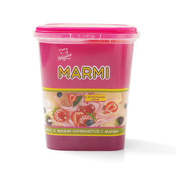 

Мармелад Марми жевательный желейный с соком в форме ягод со вкусом йогурта 250 г