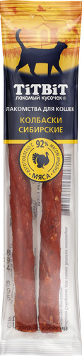 

Лакомство для кошек Titbit Золотая коллекция Колбаски Сибирские 20 г