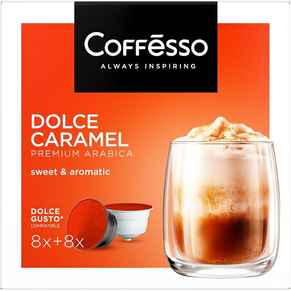 Кофе в капсулах Coffesso Dolce Caramel 16шт