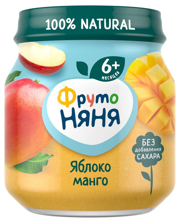 

Пюре Фрутоняня Яблоко и манго с 6 месяцев