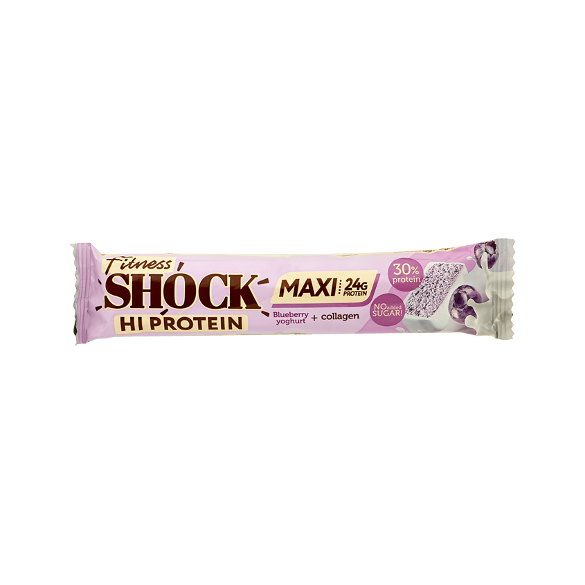 

Батончик глазированный FitnesShock Hi Protein Черничный десерт с коллагеном, 2 шт x 40 г