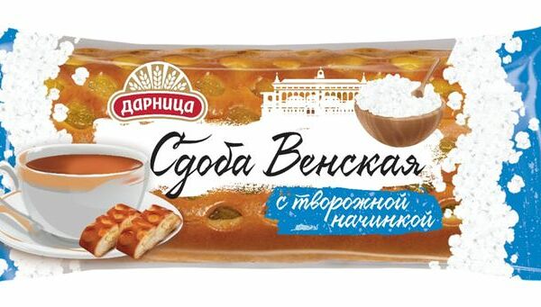 Сдоба Дарница Венская с творожной начинкой 160 г