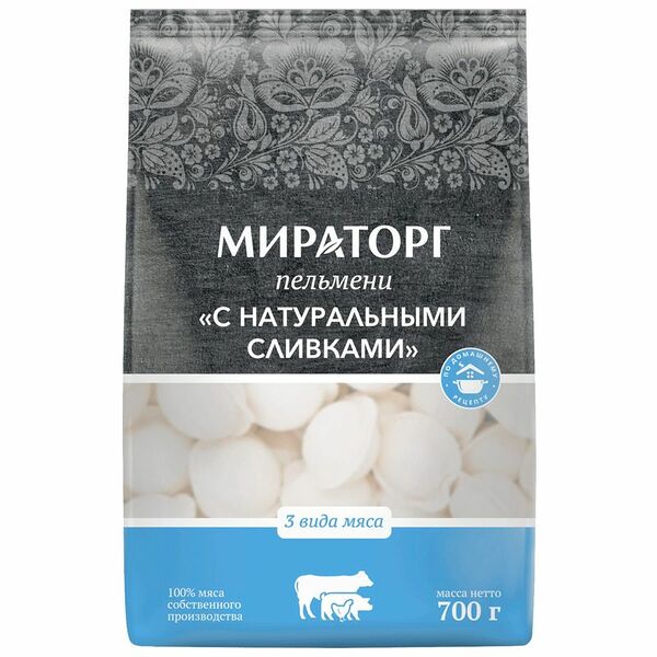 Пельмени Мираторг с натуральными сливками замороженные 700 г