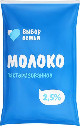 

Молоко пастеризованное Выбор семьи 2.5% 800 мл