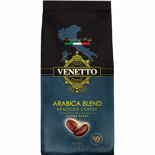 Кофе в зернах Venetto натуральный жареный 1 кг