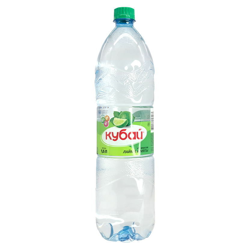 

Вода Кубай со вкусом лайма и мяты негазированная 1.5 л