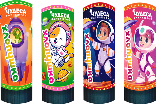 

Хлопушка пружинная 11 см, арт. FP24SP0224, 1 шт. в ассортименте