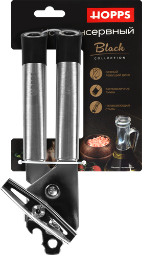 

Нож консервный Hopps GU-O10 Black нержавеющая сталь