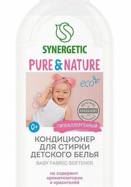 Кондиционер-ополаскиватель для детского белья Synergetic Baby Нежное Прикосновение 1000 мл