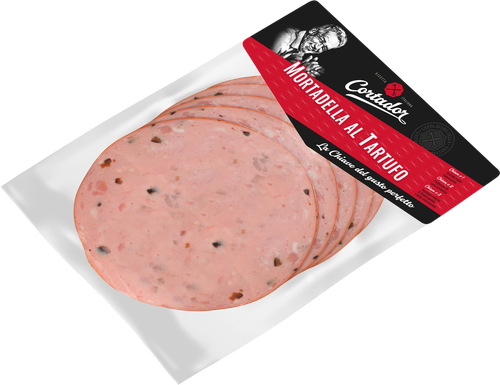 

Колбаса Cortador Mortadella al tartufo варёная нарезка 170 г