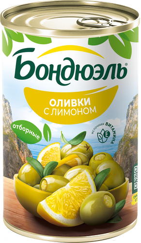 

Оливки Бондюэль Мансанилья с лимоном 300 г