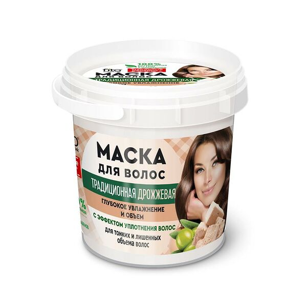 Маска для волос Народные рецепты 155мл дрожжевая