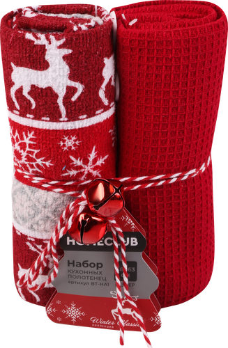 

Набор кухонных полотенец Homeclub 38x63 см, арт. BT-HA1 2 шт. в ассортименте