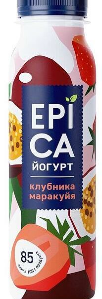 Йогурт Epica питьевой клубника-маракуйя 2.5% 260 г