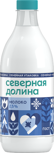 

Молоко Северная Долина пастеризованное 2.5% 1.4 л