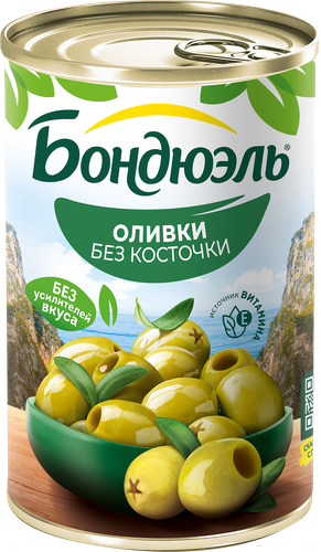 

Оливки зеленые Бондюэль без косточки 300 г