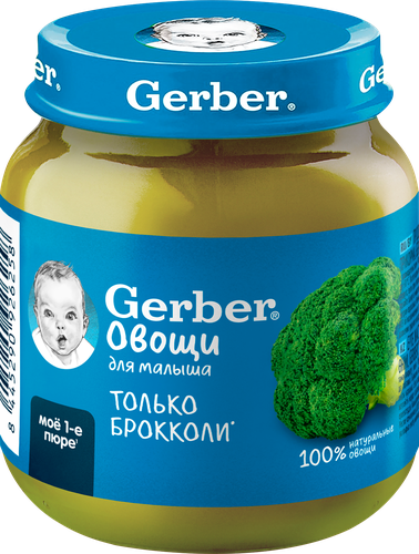 

Пюре Gerber из брокколи на овощной основе с 4 месяцев 125 г