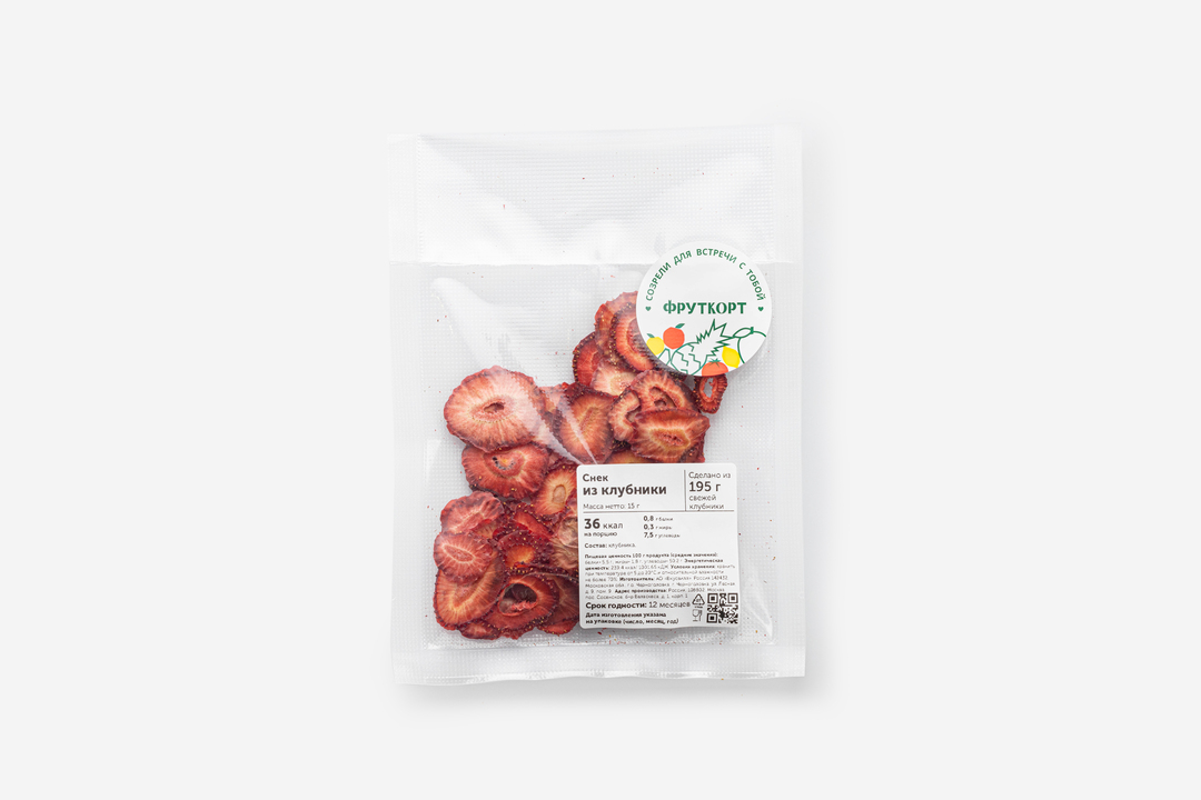 

Снек из клубники Фруткорт 15 г