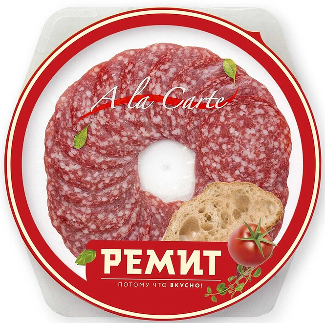 

Колбаса Ремит Salame сырокопченая 80 г