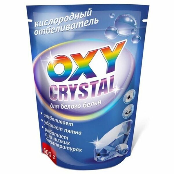 Отбеливатель Oxy Crystal порошок для белого белья 600 г