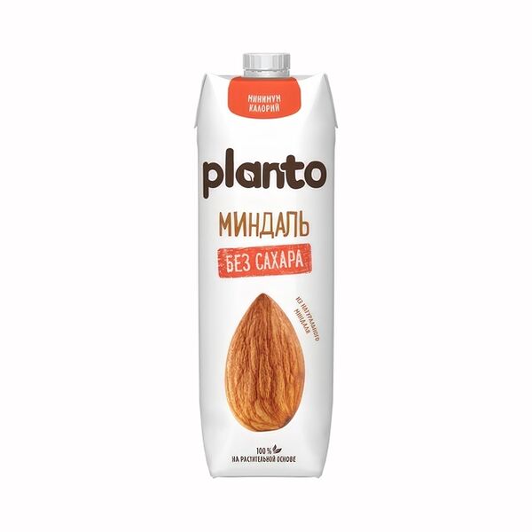 Напиток растительный Planto миндальный без сахара 1 л