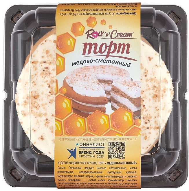 

Торт Rock'n'Cream Медово-Сметанный 400 г