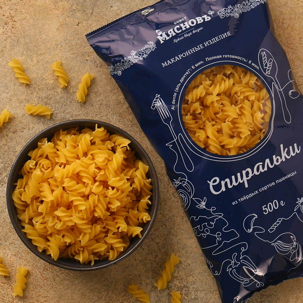 Макаронные изделия Спирали Мясновъ Буфет 500 г