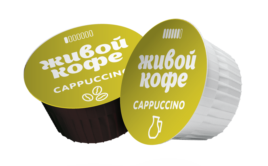 

Капсульный Живой Кофе Cappuccino 12 капсул для систем Dolce Gusto 138 г