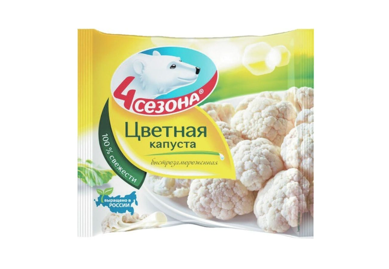 

Капуста цветная 4 Сезона замороженная 400 г