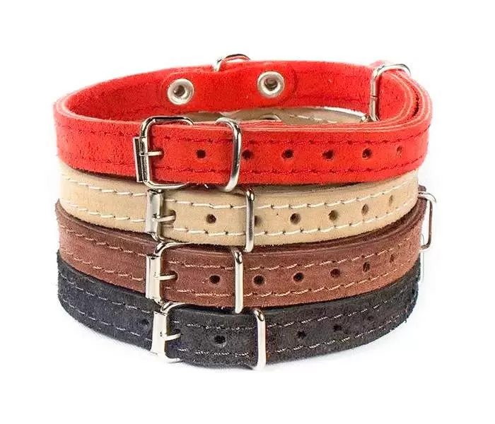 

Ошейник для собак Лента замша 2 слоя цвет в ассортименте 30-38 см