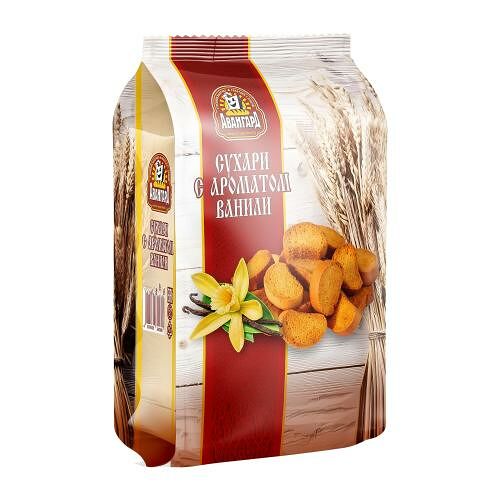 Сухари с ароматом ванили сдобные высший сорт Авангард