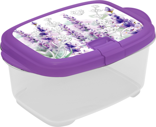 

Контейнер для свч Полимербыт лаванда с клапаном 0.7 л