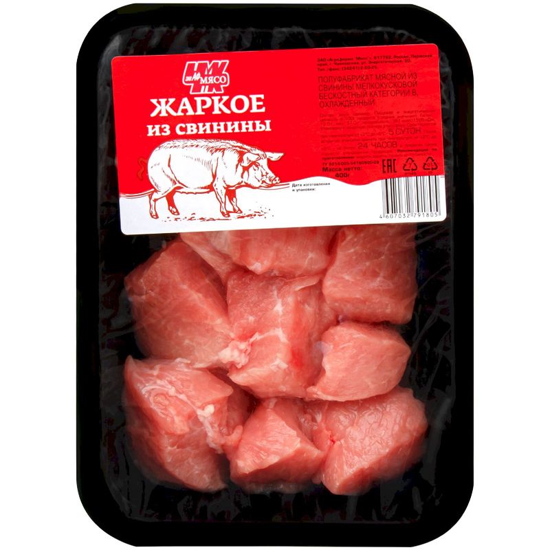 

Жаркое из свинины Чайковский МК бескостное, 400 г