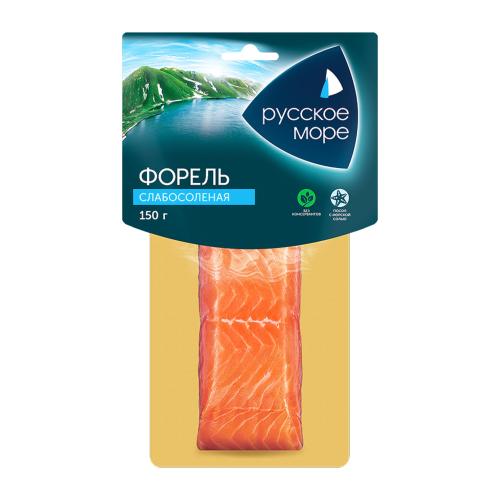

Форель слабосоленая Русское море филе-кусок 150 г, дизайн упаковки в ассортименте