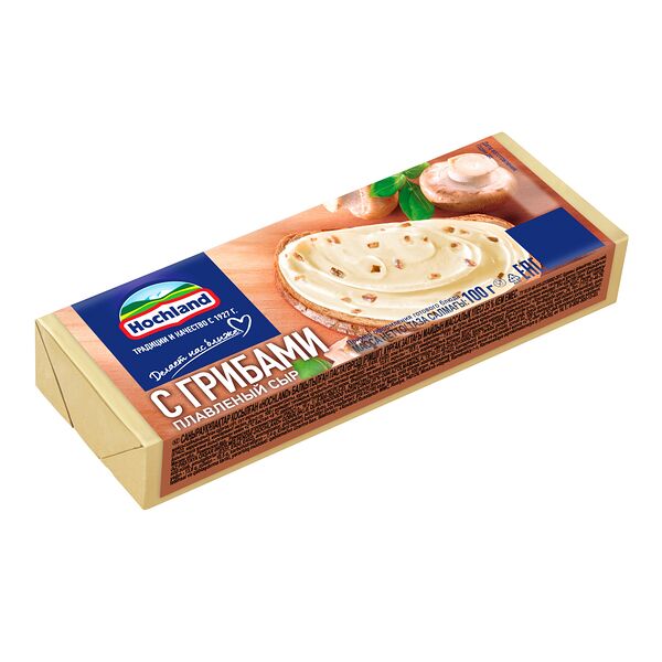 Сыр плавленый Hochland с грибами 35%, 100 г