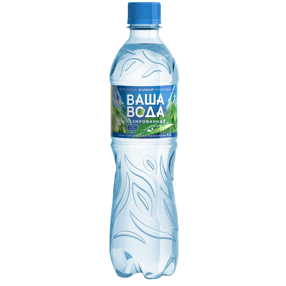 

Вода природная ВАША ВОДА газированная 500 мл