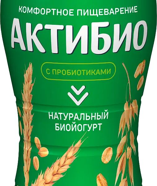 Биойогурт питьевой Актибио Злаки 1.6% без змж 870 г